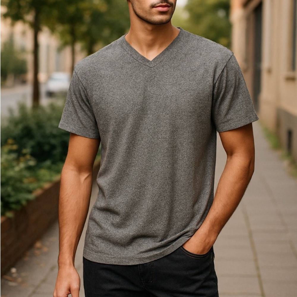 PJ Mark Men’s XL Heathered Gray Sportswear T-Shirt – Casual Athletic Tee - Picture 2 of 8